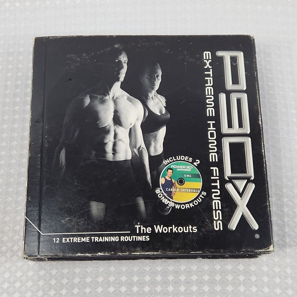 P90X Extreme Home Fitness 12 Disk DVD Set Complete